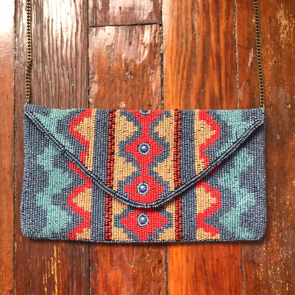 Beaded crossbody purse
